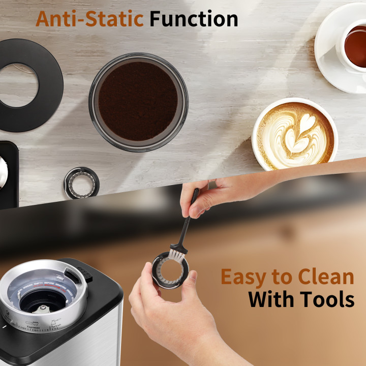 Molinillo café Aigostar 180W LCD 52 ajustes | Prologyc.es