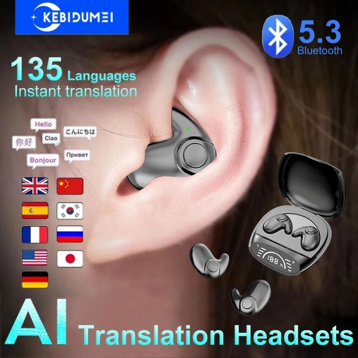 Auriculares Bluetooth traductor AI 135 idiomas | Prologyc.es