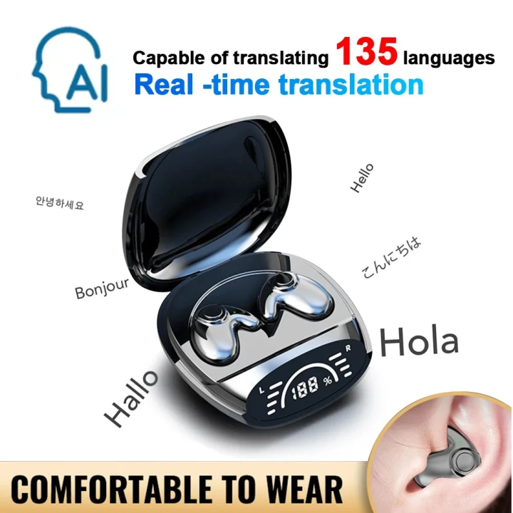 Auriculares Bluetooth traductor AI 135 idiomas | Prologyc.es