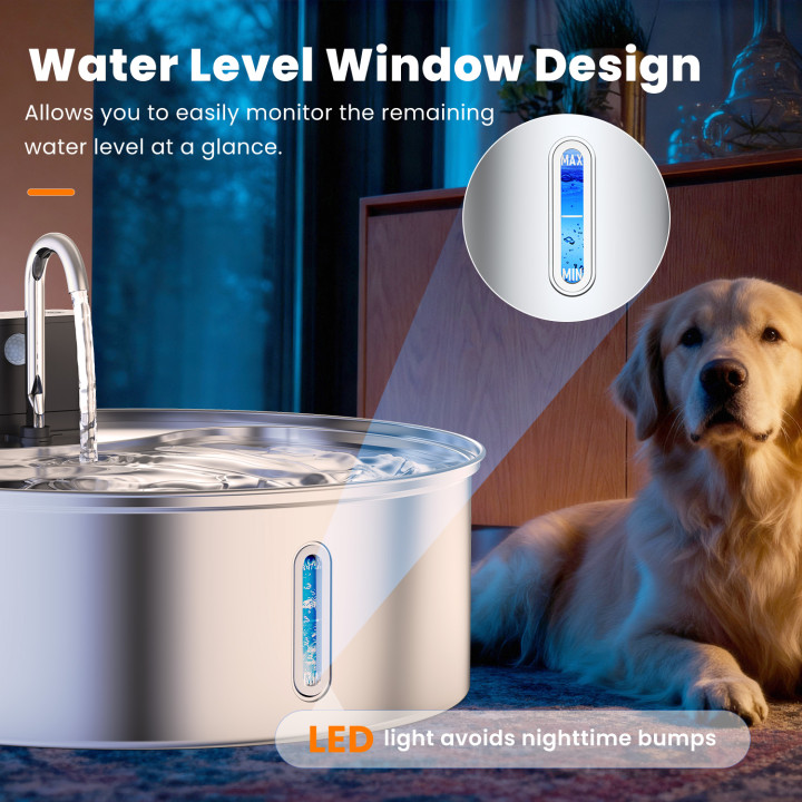Bebedero automático acero inoxidable 12L | Prologyc.es