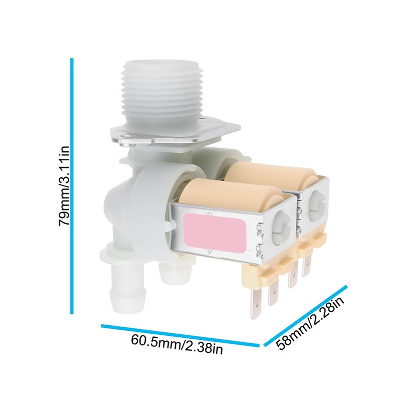 Válvula Entrada Agua Lavadora Samsung DC62-00024M Electroválvula | Prologyc