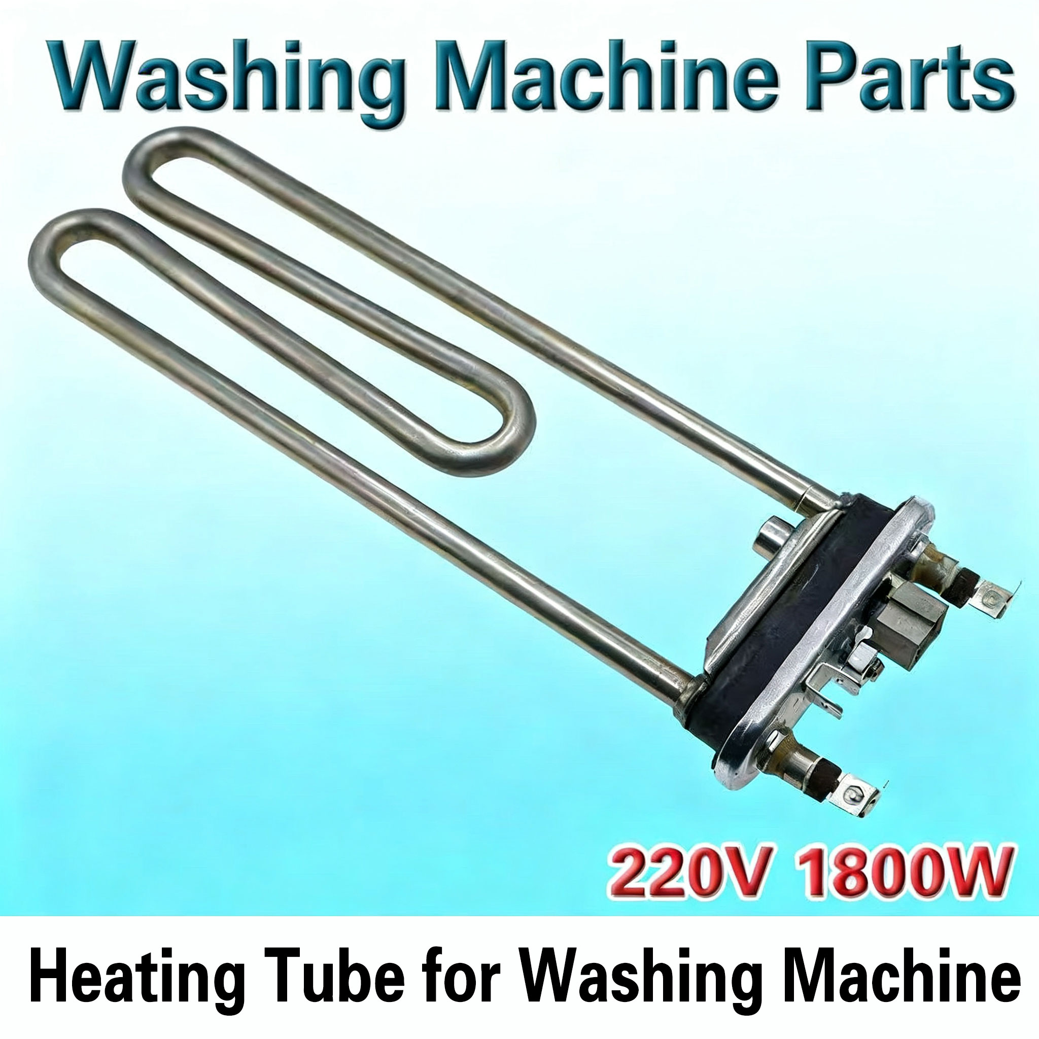 Tubo Calefactor Lavadora 1800W 220V Resistencia Agua | Prologyc