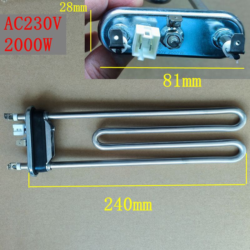 Tubo Calefactor Lavadora Samsung 2000W 230V Resistencia | Prologyc