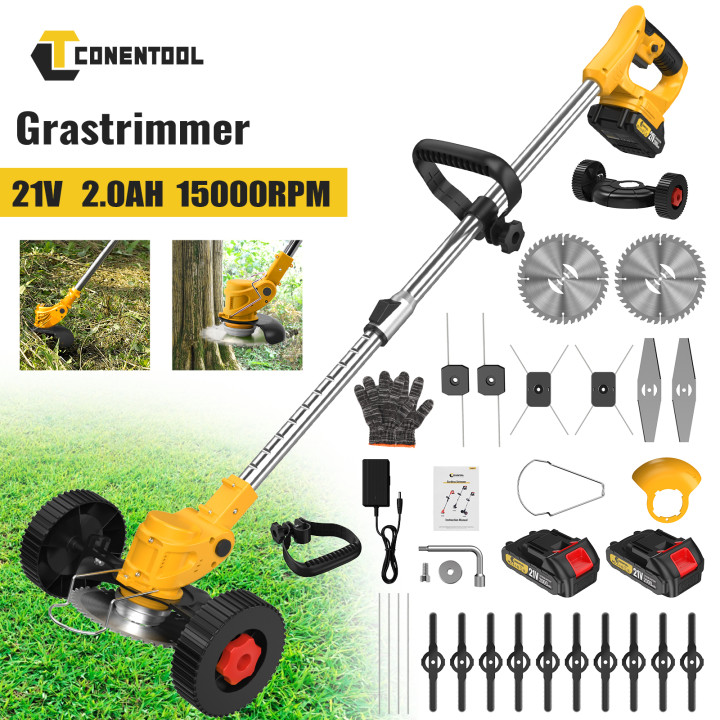 Cortadora césped CONENTOOL 21V Makita 18V | Prologyc.es