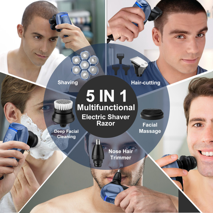 Afeitadora Sejoy 6 en 1 7D para Hombre Calvo | prologyc.es
