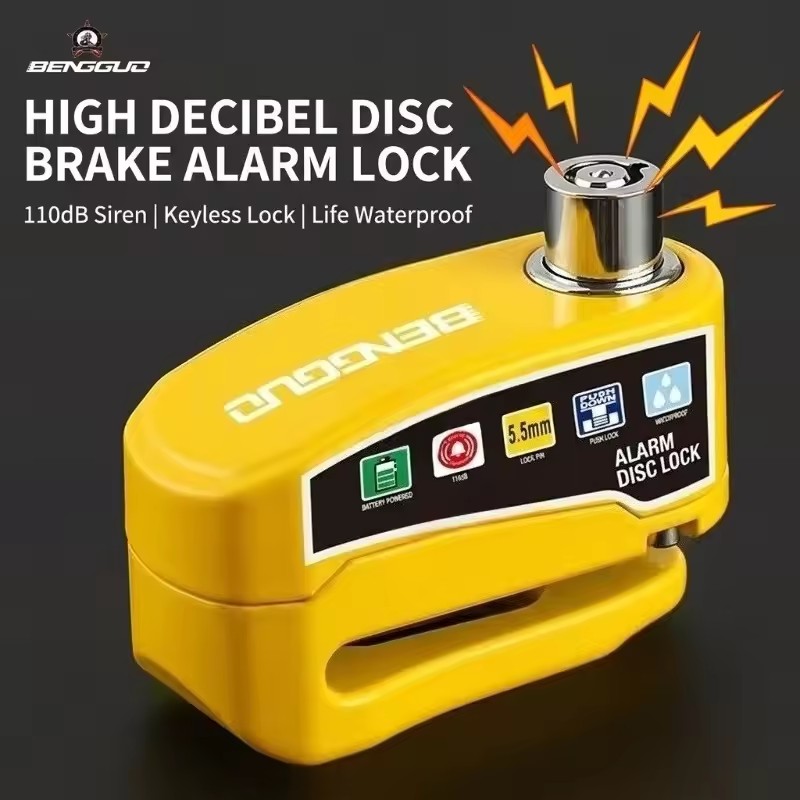 Candado de Disco Antirrobo con Alarma 110dB para Moto | prologyc.es