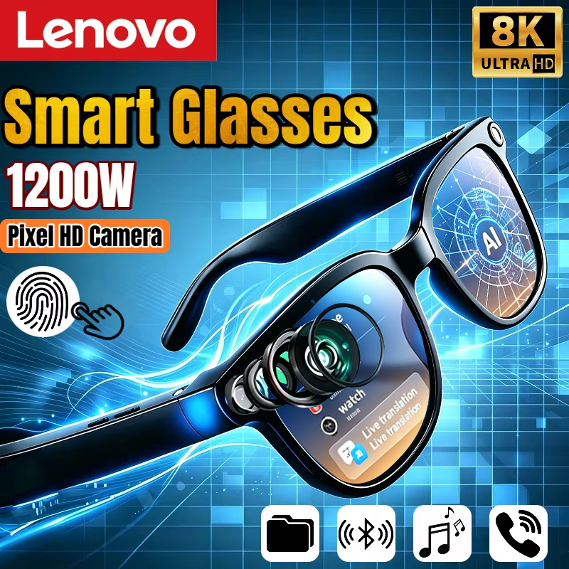 Gafas Inteligentes Lenovo con IA, Cámara y Bluetooth | prologyc.es