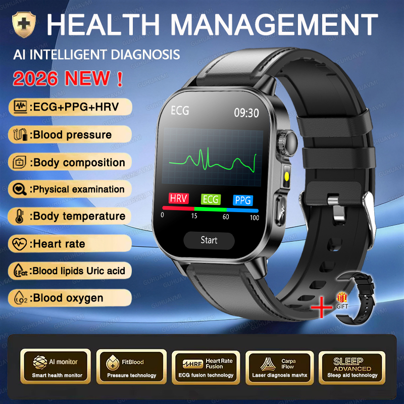 Reloj Inteligente ECG+PPG AMOLED HD con Llamadas Bluetooth | prologyc.es
