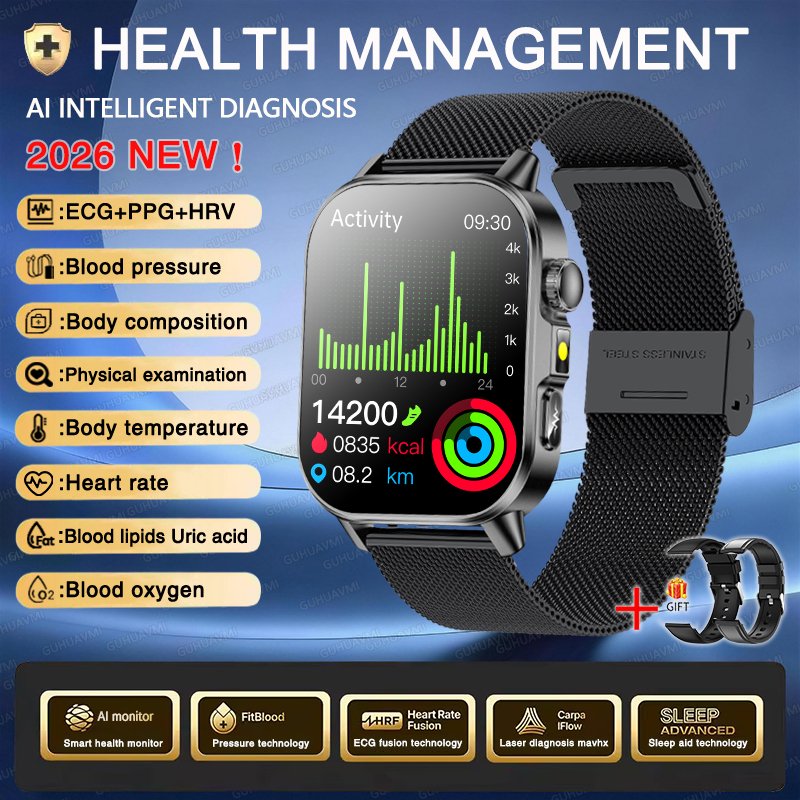 Reloj Inteligente ECG+PPG AMOLED HD con Llamadas Bluetooth | prologyc.es