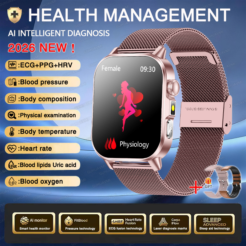 Reloj Inteligente ECG+PPG AMOLED HD con Llamadas Bluetooth | prologyc.es