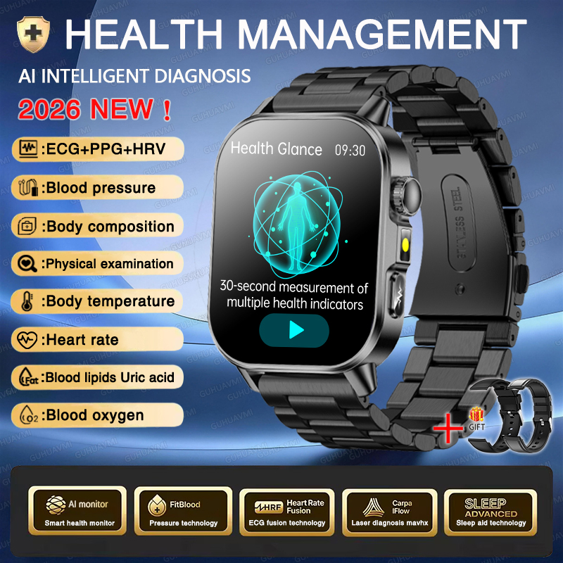 Reloj Inteligente ECG+PPG AMOLED HD con Llamadas Bluetooth | prologyc.es