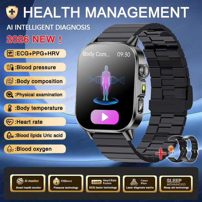 Reloj Inteligente ECG+PPG AMOLED HD con Llamadas Bluetooth | prologyc.es