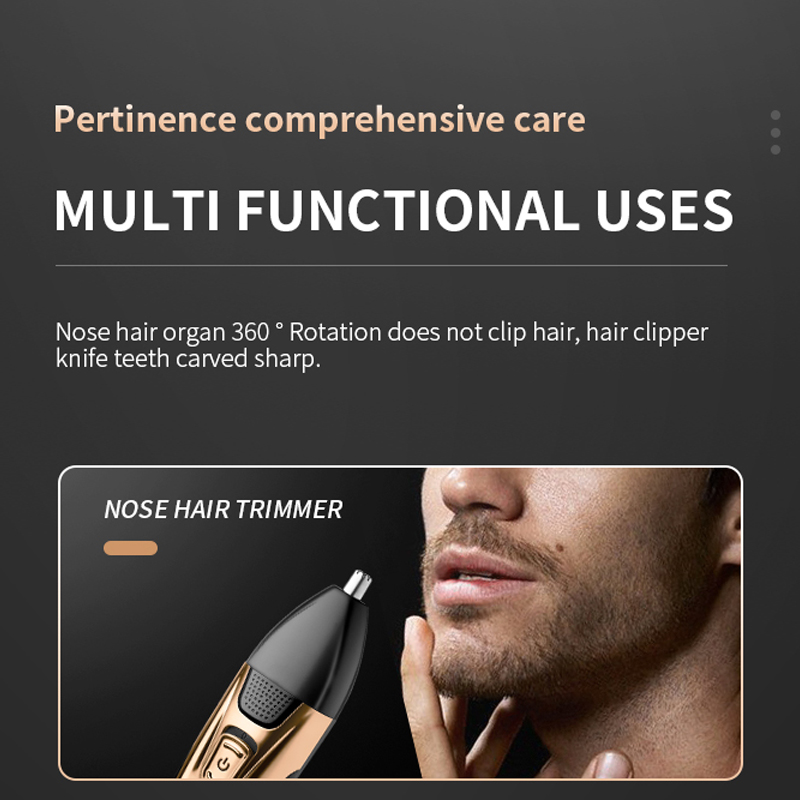 Kemei Kit de Aseo 3 en 1 para Hombre Recargable | prologyc.es