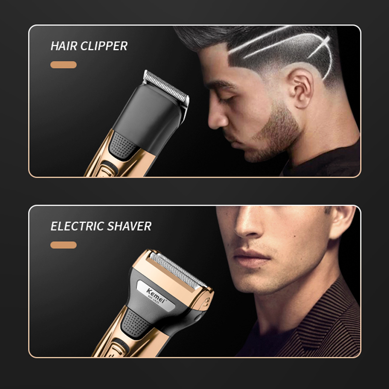 Kemei Kit de Aseo 3 en 1 para Hombre Recargable | prologyc.es