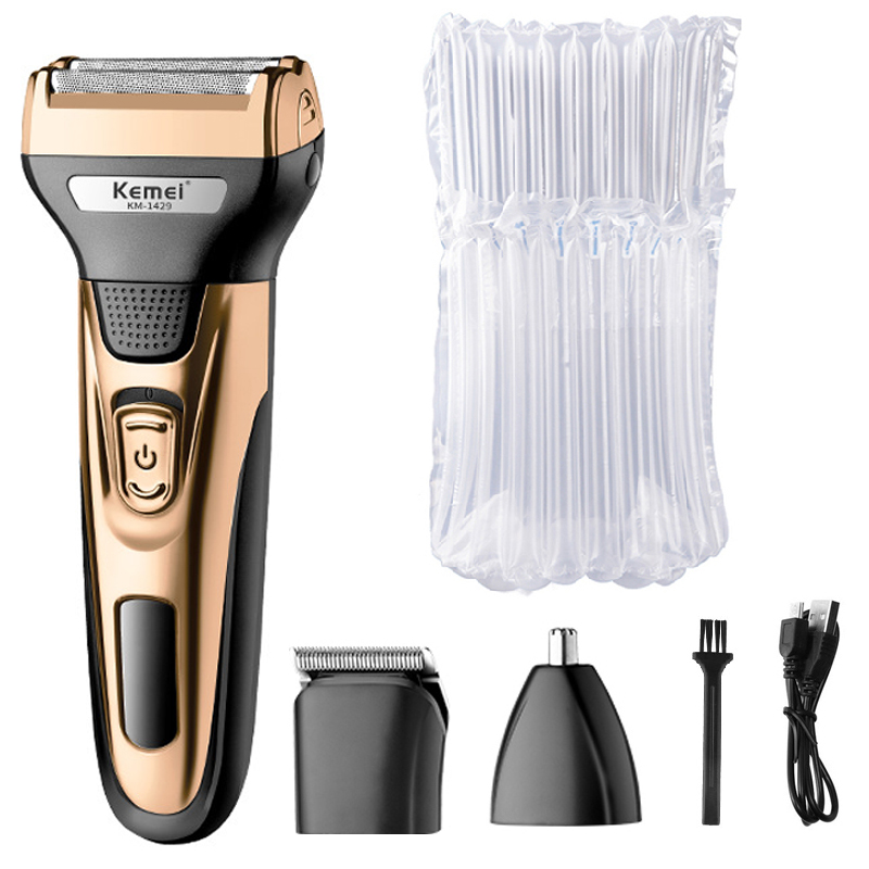 Kemei Kit de Aseo 3 en 1 para Hombre Recargable | prologyc.es