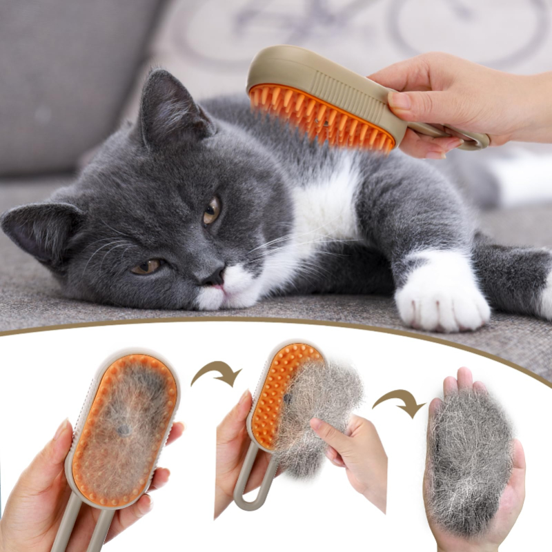 Cepillo de Vapor Eléctrico para Gatos y Perros | prologyc.es