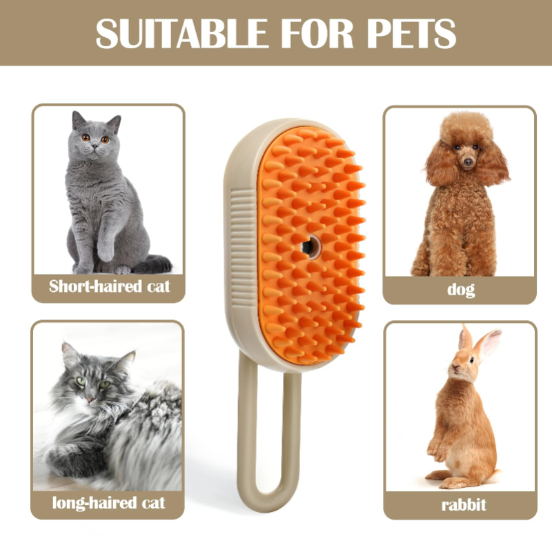 Cepillo de Vapor Eléctrico para Gatos y Perros | prologyc.es
