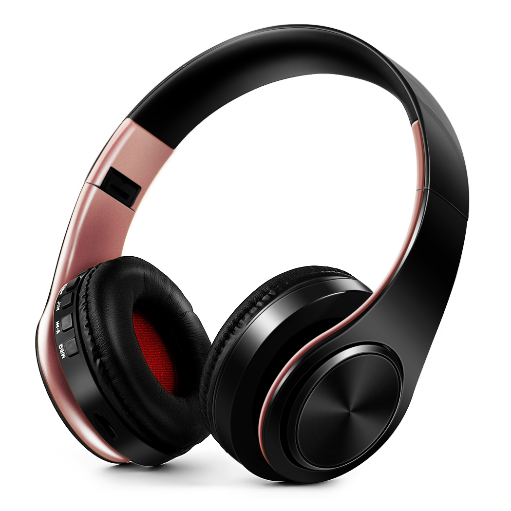 Auriculares Bluetooth Dorados con Micrófono para Android e iOS | prologyc.es