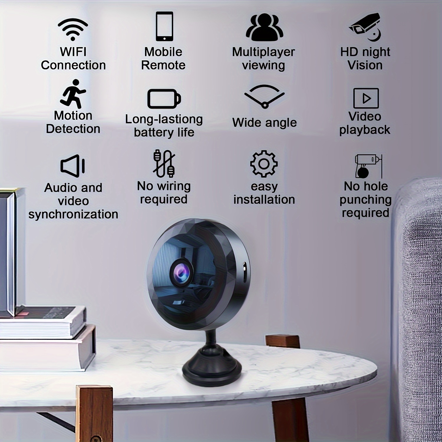 Mini Cámara de Seguridad WiFi con Visión Nocturna | prologyc.es