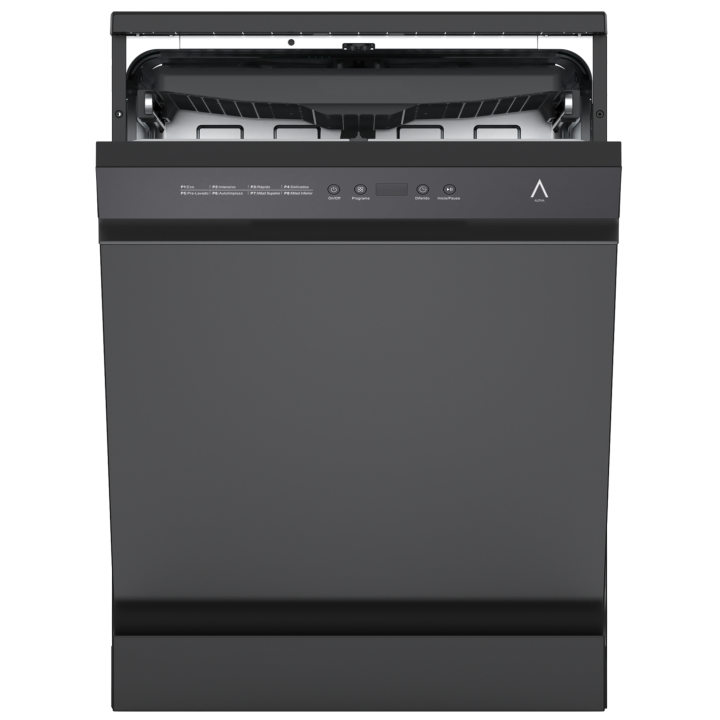 ALPHA Lavavajillas POSEIDON ELITE, Auto Door Open, DualZone, 14ser., Negro *Alta Gama*