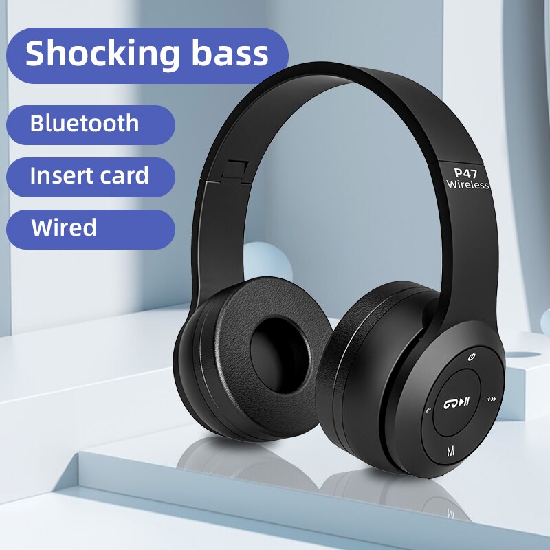 Auriculares Bluetooth P47 Plegables HiFi Inalámbricos | prologyc.es