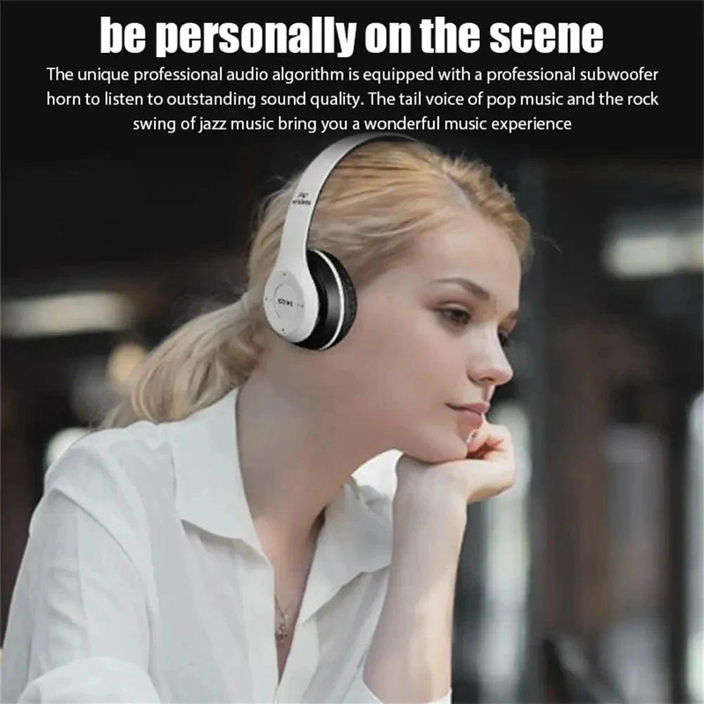 Auriculares Bluetooth P47 Plegables HiFi Inalámbricos | prologyc.es