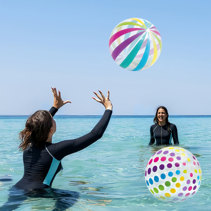Pelota de Playa Inflable Transparente para Piscina y Verano | prologyc.es