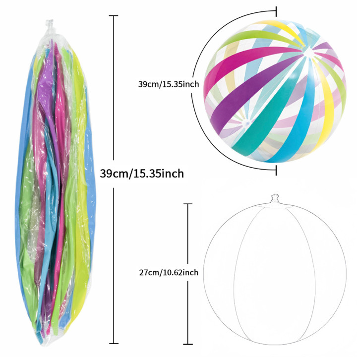 Pelota de Playa Inflable Transparente para Piscina y Verano | prologyc.es