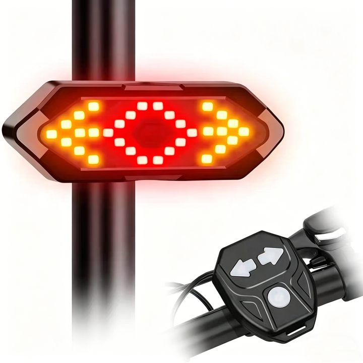 Luz Trasera Bicicleta con Intermitentes y Control Remoto | prologyc.es