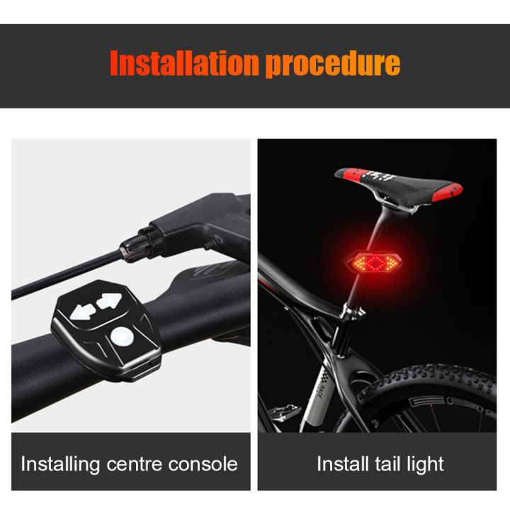 Luz Trasera Bicicleta con Intermitentes y Control Remoto | prologyc.es
