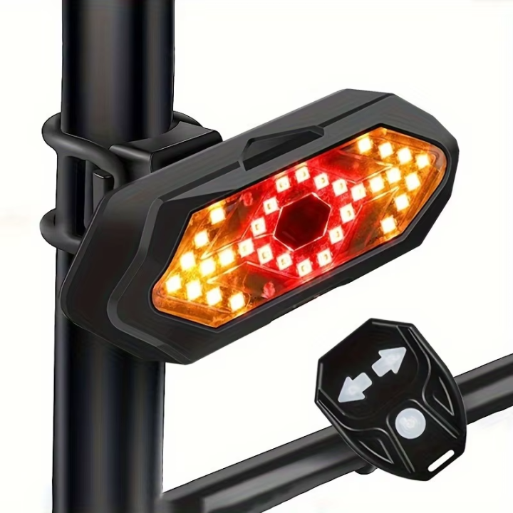 Luz Trasera Bicicleta con Intermitentes y Control Remoto | prologyc.es