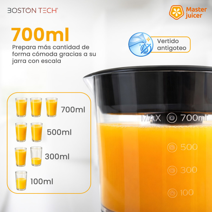 Exprimidor MasterJuicer 700ml Boston Tech Doble Giro | prologyc.es