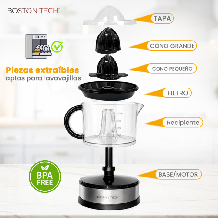 Exprimidor MasterJuicer 700ml Boston Tech Doble Giro | prologyc.es