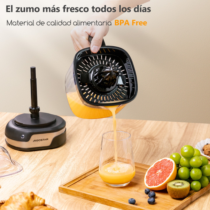 Exprimidor Eléctrico 1,2L con 2 Conos y Sistema Antigoteo | prologyc.es