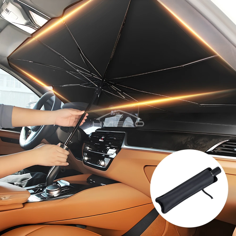 Parasol Plegable Tipo Sombrilla para Coche con Protección UV | prologyc.es