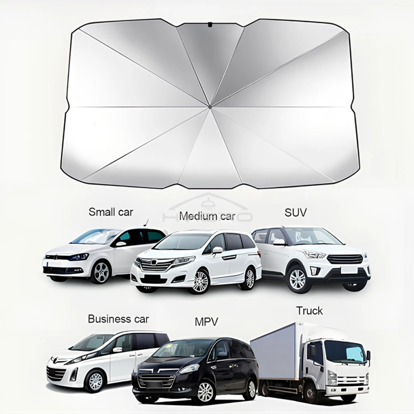 Parasol Plegable Tipo Sombrilla para Coche con Protección UV | prologyc.es