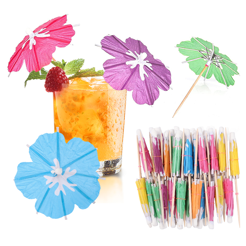 Sombrillas de Papel para Cócteles y Fiestas Tropicales | prologyc.es