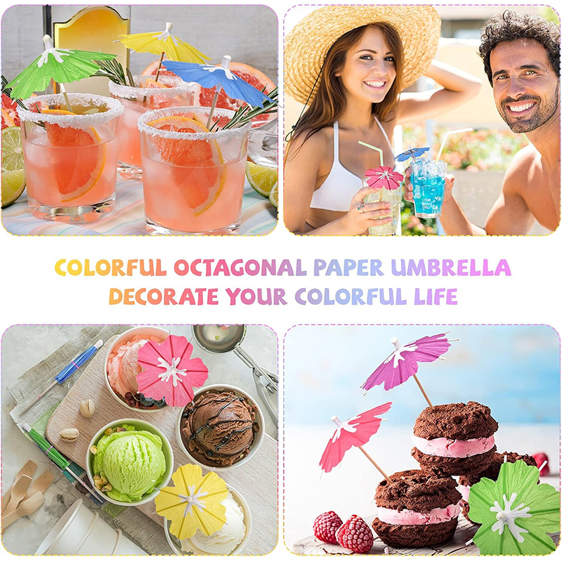 Sombrillas de Papel para Cócteles y Fiestas Tropicales | prologyc.es