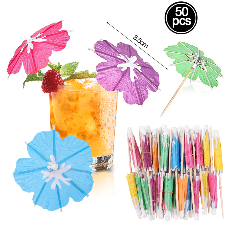 Sombrillas de Papel para Cócteles y Fiestas Tropicales | prologyc.es