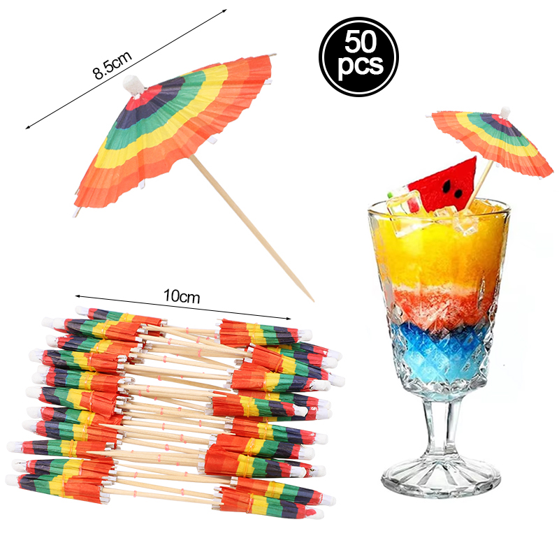 Sombrillas de Papel para Cócteles y Fiestas Tropicales | prologyc.es