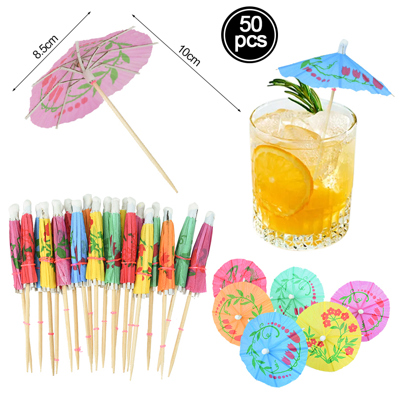 Sombrillas de Papel para Cócteles y Fiestas Tropicales | prologyc.es