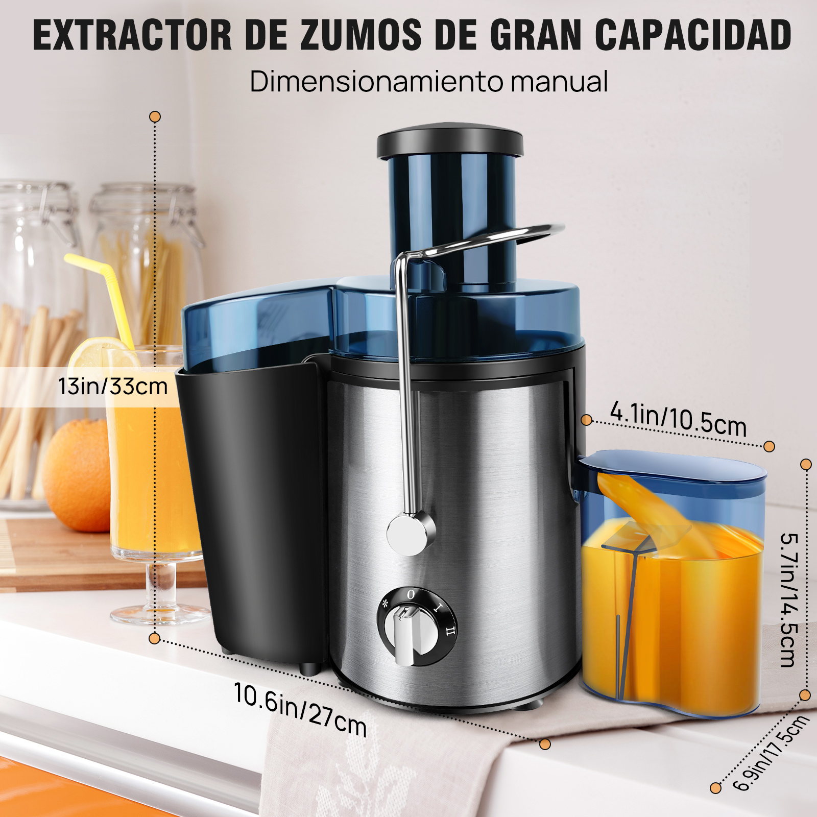 Licuadora Centrífuga 400W 500ml con Boca Ancha 65mm | prologyc.es