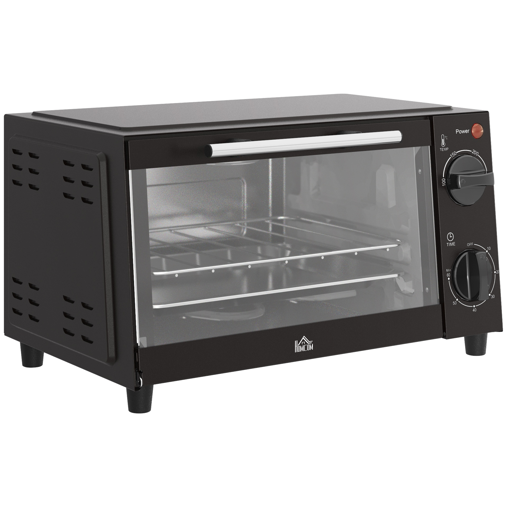 Mini Horno Eléctrico HOMCOM 9 Litros con Temporizador | prologyc.es