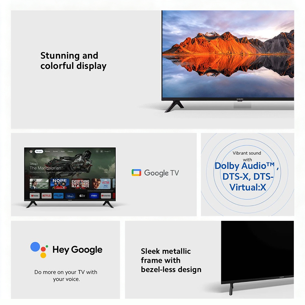Smart TV Xiaomi TV A 32 Google TV Dolby Audio | prologyc.es