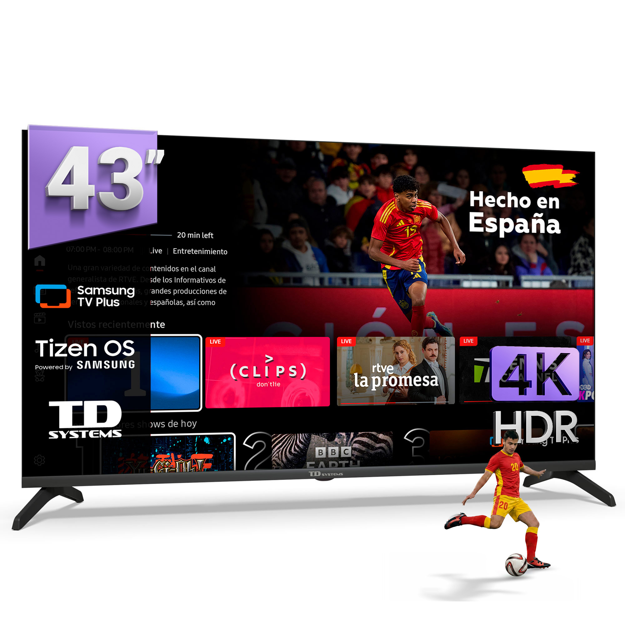Smart TV TD Systems K43C22TIZEN 43 Pulgadas 4K UHD | prologyc.es