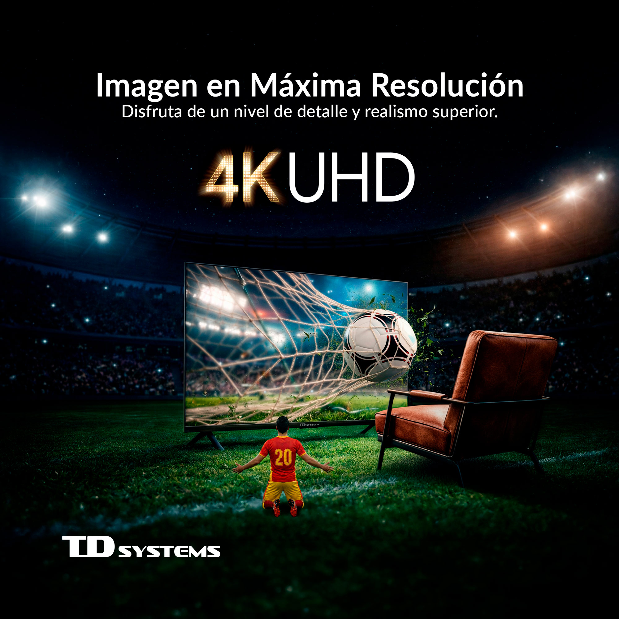 Smart TV TD Systems K43C22TIZEN 43 Pulgadas 4K UHD | prologyc.es