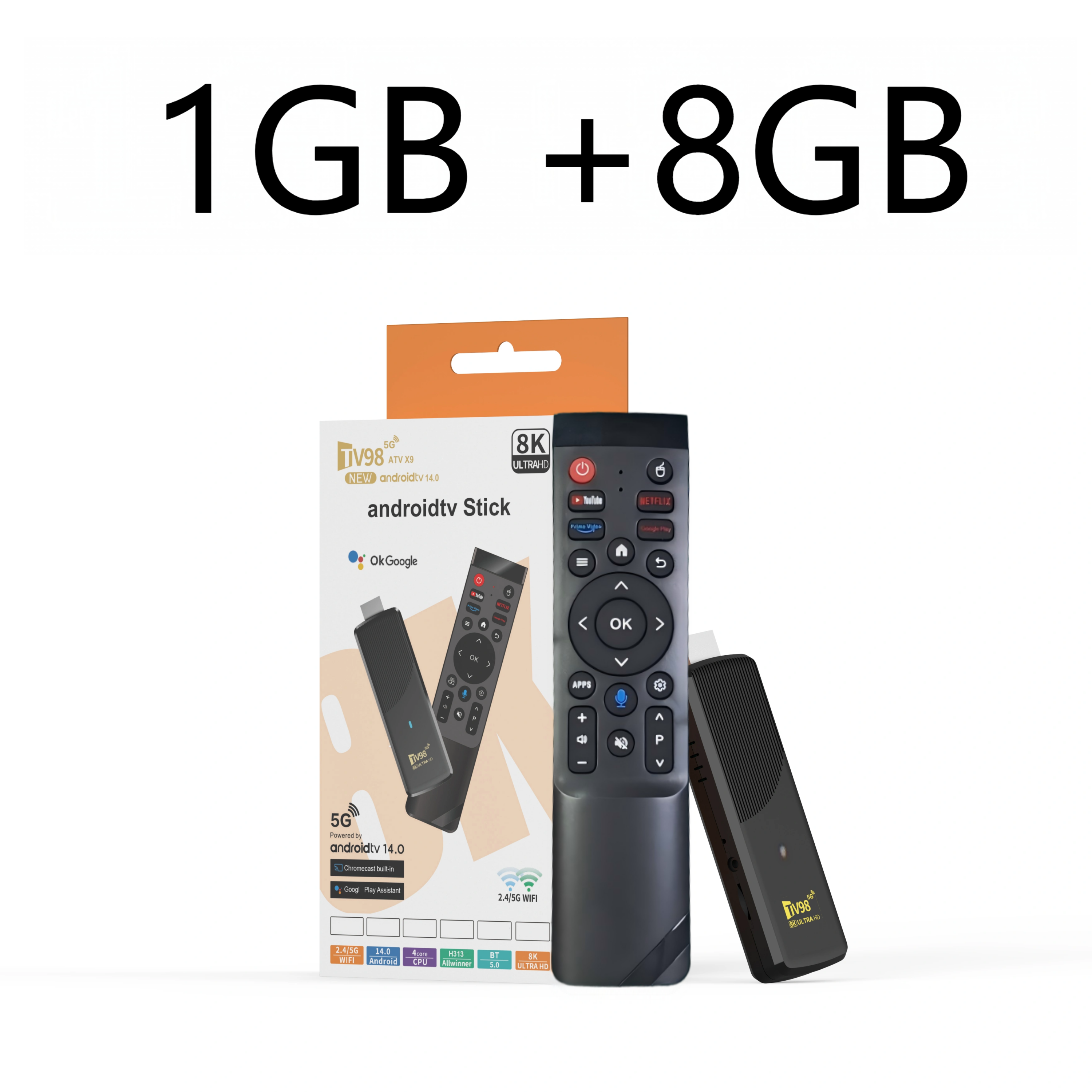 TV Box X9 Android 14 8K WiFi 6 8GB RAM 128GB | prologyc.es