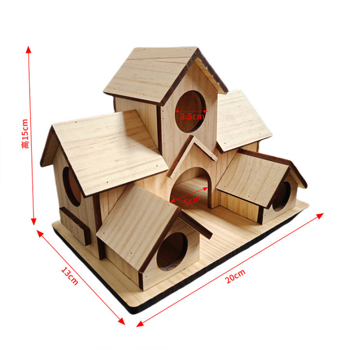 Casa Nido Decorativa de Madera para Pájaros de Jardín | prologyc.es | repuestos.prologyc.es
