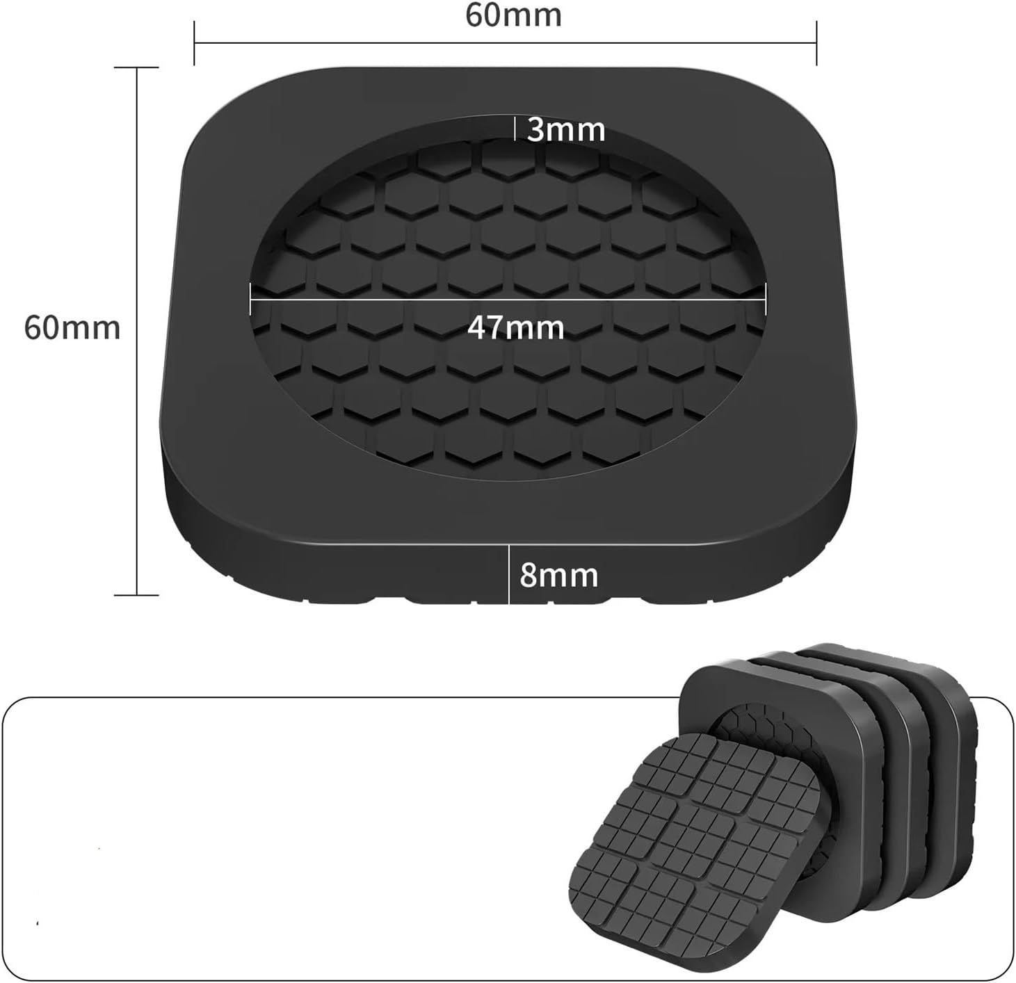 Almohadillas antivibración lavadora patas antideslizantes | Prologyc