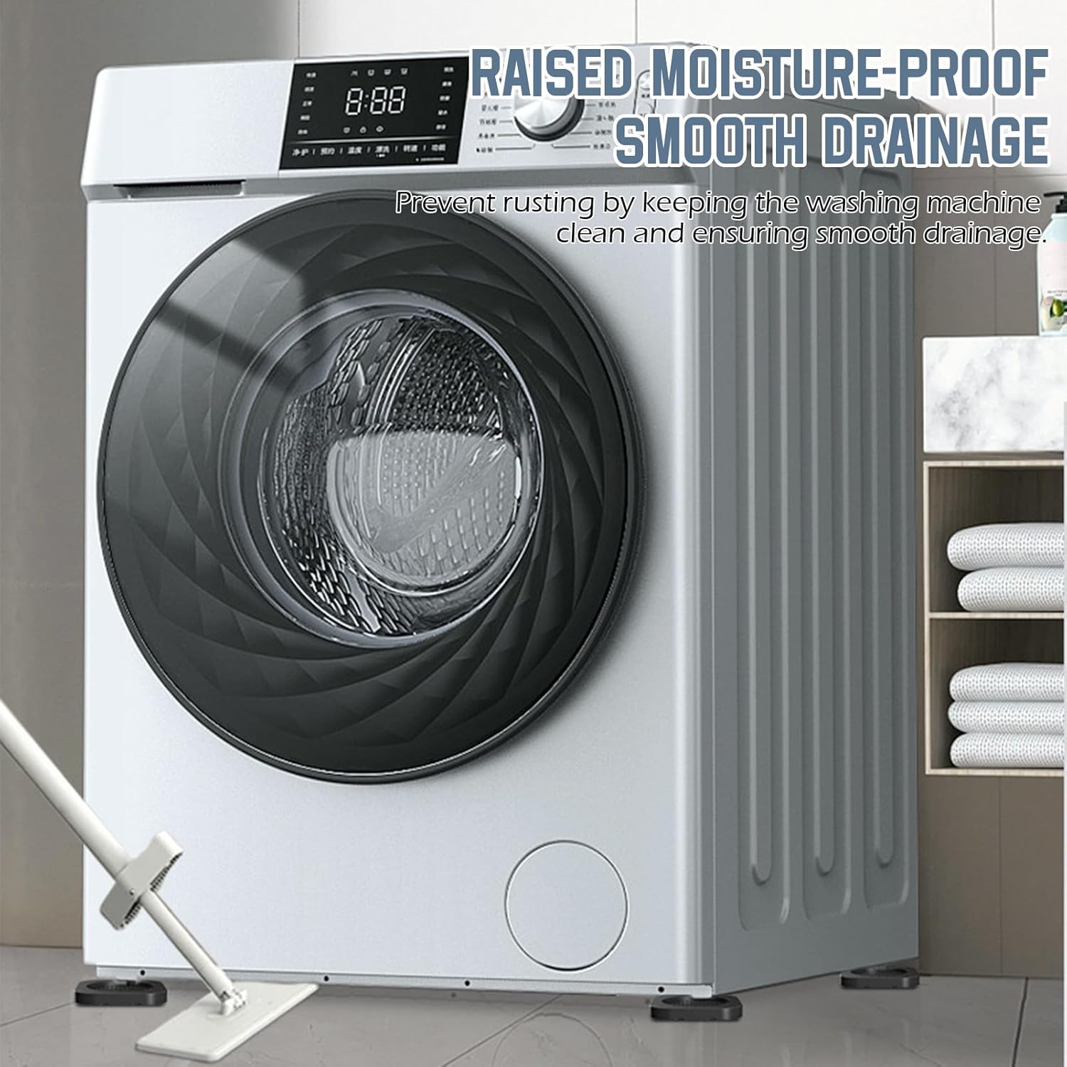 Almohadillas antivibración lavadora patas antideslizantes | Prologyc